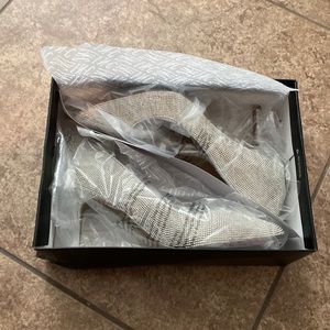 Beautiful crystal low heels